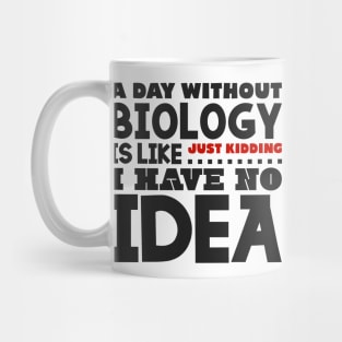 A day without biology Mug